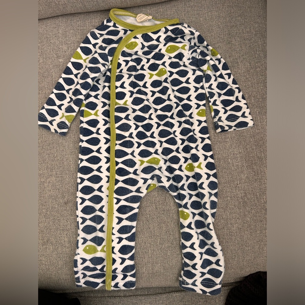 Kiwi Industries Fish Pattern Baby Onesie